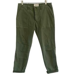 Nili Lotan Army Green Ankle Pants Women’s Size 6 
Neutral Minimalist casual